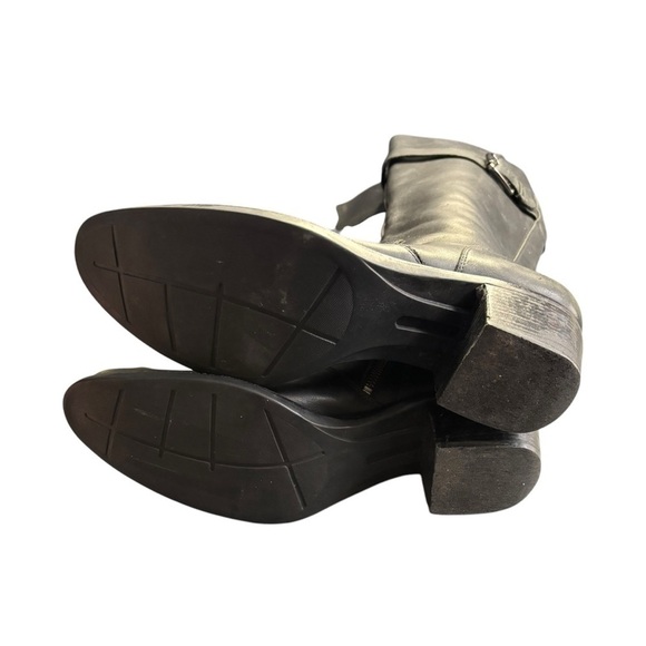 Cole Haan Black Vegan Faux Leather Heeled Boots Size 9B | 3271 - Picture 5 of 10